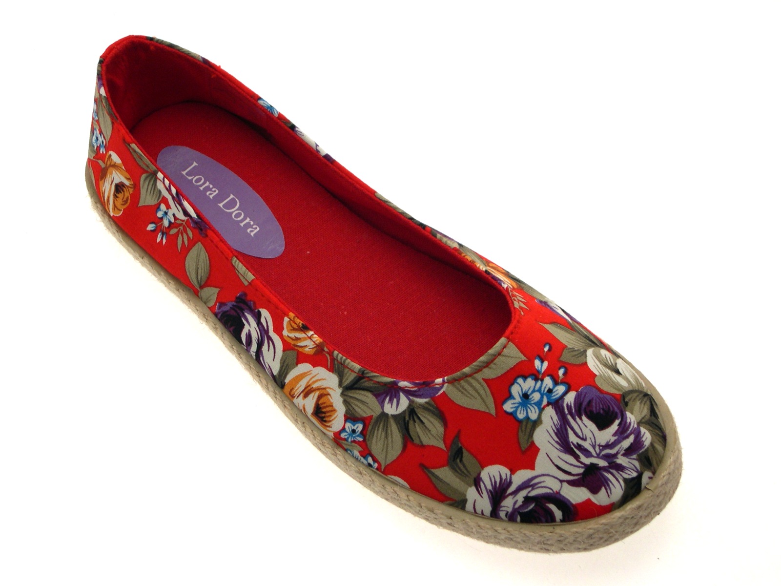 womens floral flat shoes